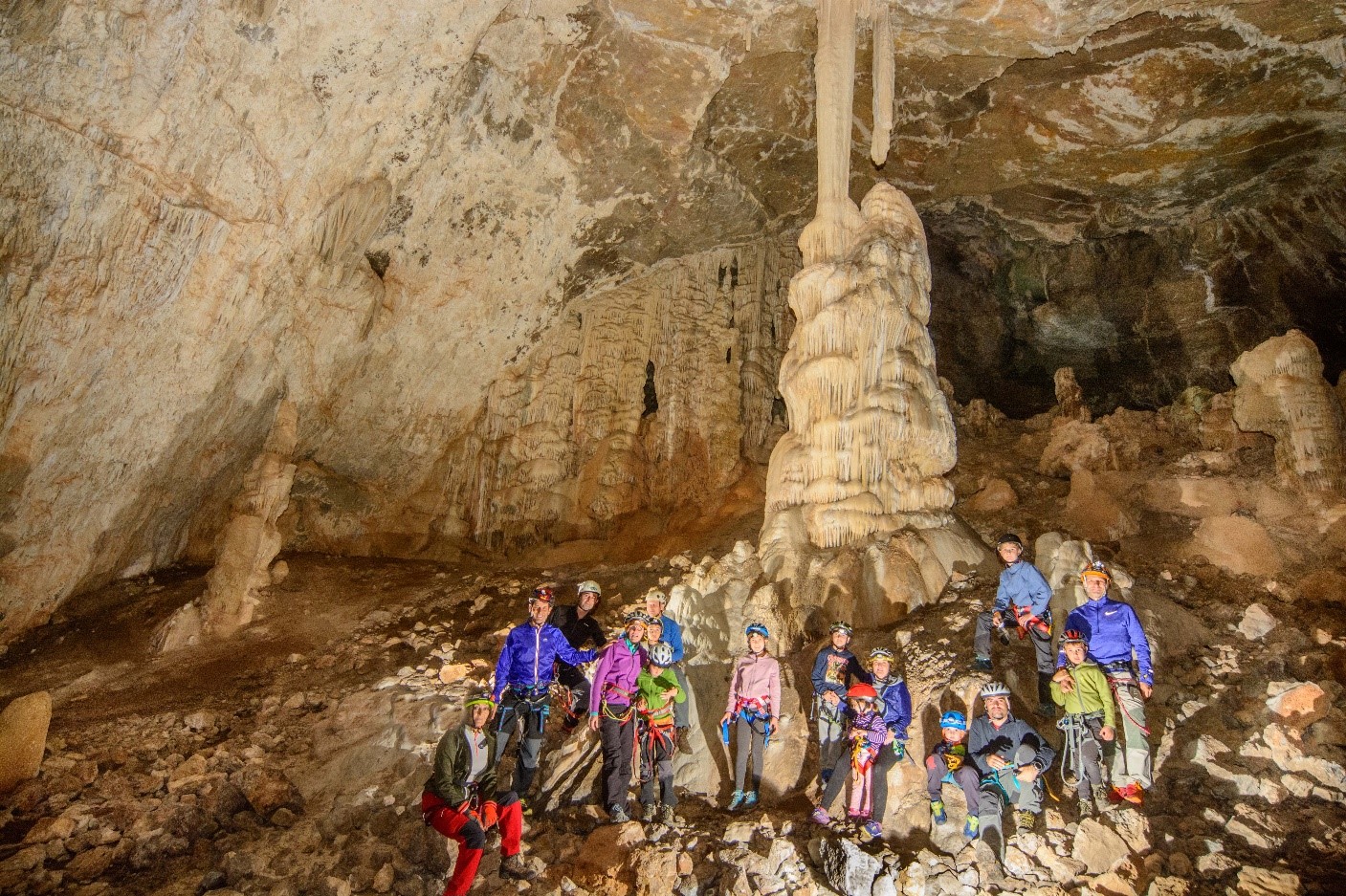 Foto del interior de la cueva